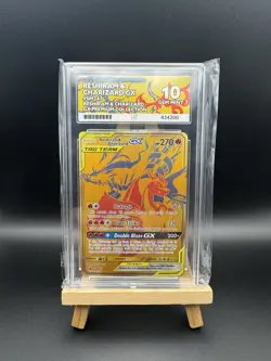 Pokemon TCG Sun & Moon Gold Reshiram & Charizard GX SM247 Promo - ACE 10 GEM - Image 4