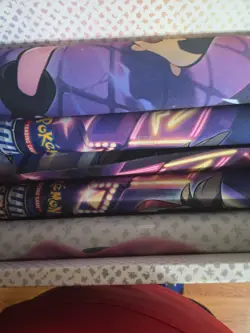 Pokemon TCG Lot Of 5 Morpeko Marnie Crown Zenith Playmat. And 1 Mew 151 Playmat - Image 1