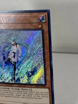 Yu-Gi-Oh Effect Veiler RA01-EN003 Super Rare 1st Edition Near Mint Condition - Image 3