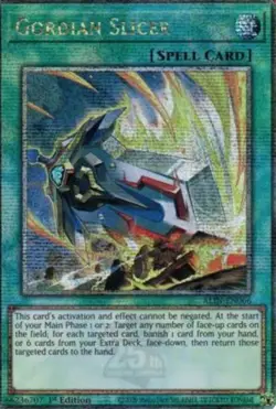 Gordian Slicer - ALIN-EN066 - Quarter Century Secret Rare 1st Edition QCR Yugioh - Image 1