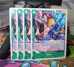 X4 Sanji Tournament Promo EB01-014 One Piece TCG English Playset - Image 1