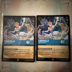 Disney Lorcana Cinderella Dream Come True Legendary **PAIR OF TWO(2)** - Image 1