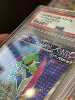 2023 POKEMON PAR EN-PARADOX RIFT ULTRA RARE #225 IRON VALIANT EX PSA 10 - Image 3
