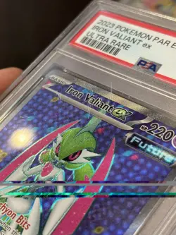 2023 POKEMON PAR EN-PARADOX RIFT ULTRA RARE #225 IRON VALIANT EX PSA 10 - Image 4
