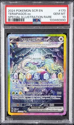 2024 POKEMON SCR EN-STELLAR CROWN SPECIAL ILLUSTRATION RARE TERAPAGOS EX PSA 10 - Image 1
