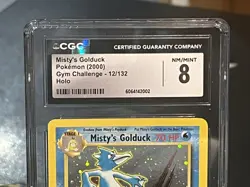 2000 Pokemon Misty’s Golduck Holo Gym Challenge #12 CGC 8 - Image 2