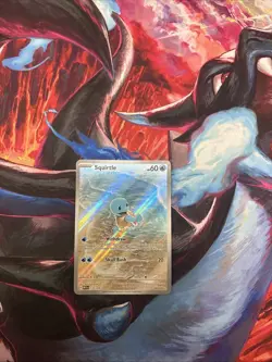 Pokemon TCG Squirtle 170/165 Scarlet & Violet 151 Illustration Rare Holo Card - Image 1