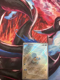 Pokemon TCG Squirtle 170/165 Scarlet & Violet 151 Illustration Rare Holo Card - Image 2