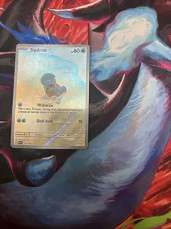 Pokemon TCG Squirtle 170/165 Scarlet & Violet 151 Illustration Rare Holo Card - Image 4