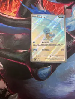 Pokemon TCG Squirtle 170/165 Scarlet & Violet 151 Illustration Rare Holo Card - Image 5