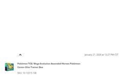 Pokemon Ascended Heroes POKEMON CENTER Elite Trainer Box (ETB) - Preorder - Image 2