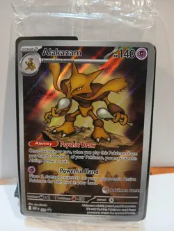 Alakazam 009 Black Star Promo Pokemon Center stamp SEALED - Image 1