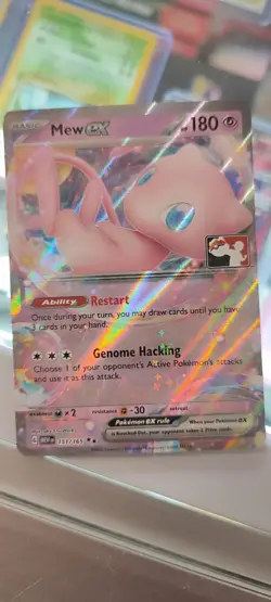 Mew ex 151/165 Play! Pokemon Prize Pack Series 5 League Stamp Card - Image 1