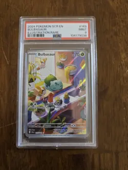Bulbasaur #143 Pokemon Stellar Crown PSA 9 - Image 1