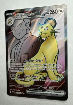 Team Rocket's Persian ex 219/182 Sv10: Destined Rivals Holo Pokemon TCG NM - Image 3