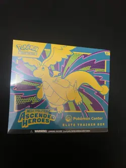 Pokemon Ascended Heroes Pokemon Center PC Exclusive ETB - New Sealed In Hand - Image 1