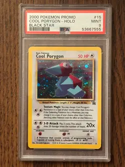 Pokemon Black Star Cool Porygon Promo PSA 9 PSA # 53667555 WITH SWIRL - Image 2
