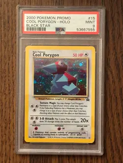 Pokemon Black Star Cool Porygon Promo PSA 9 PSA # 53667555 WITH SWIRL - Image 3