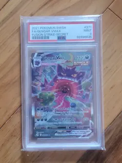 Pokemon Gengar VMAX Fusion Strike Secret Rare Full Alt Art #271 PSA 9 Mint - Image 3