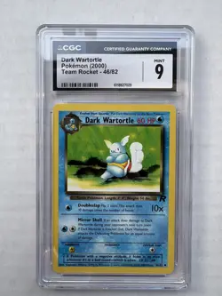 Pokemon Dark Wartortle Team Rocket Unlimited #46 CGC 9 Mint - Image 1
