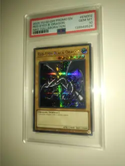 USA Red Eyes Black Dragon Yu-Gi-Oh! Nike PSA 10 Worlds Promo + Magazine & Bag - Image 2