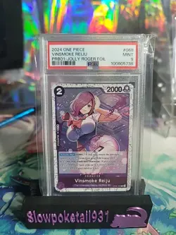 2024 One Piece Vinsmoke Reiju PRB01-Jolly Roger Foil #068 PSA 9 - Image 1