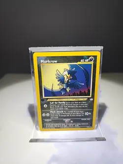 1st Edition Neo Revelation Murkrow 46/64 Pokemon Card WOTC Vintage NM - Image 1