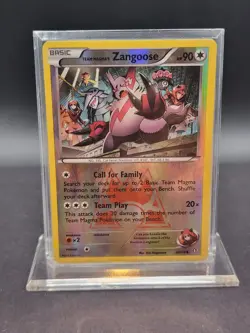 Pokemon Card Team Magma's Zangoose Double Crisis Reverse Holo 22/34 Near Mint - Image 1
