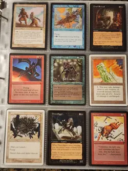Vintage Magic The Gathering Binder Collection Card Lot MTG 1993-2003 Rares - Image 1