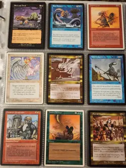 Vintage Magic The Gathering Binder Collection Card Lot MTG 1993-2003 Rares - Image 3