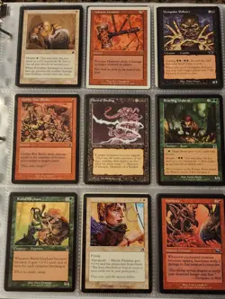 Vintage Magic The Gathering Binder Collection Card Lot MTG 1993-2003 Rares - Image 4