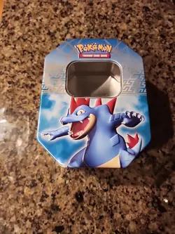 Pokemon Trading Card Game 2010 HeartGold & SoulSilver Feraligatr Tin EMPTY - Image 1