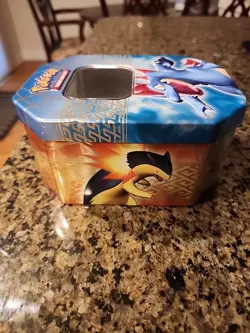 Pokemon Trading Card Game 2010 HeartGold & SoulSilver Feraligatr Tin EMPTY - Image 5