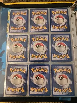 Pokemon Collection Binder Vintage Lot of Cards Holos Rares WoTC Base Set 2 Etc - Image 2
