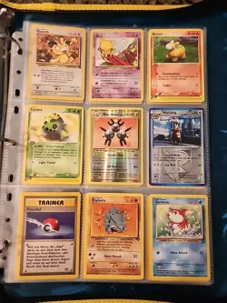 Pokemon Collection Binder Vintage Lot of Cards Holos Rares WoTC Base Set 2 Etc - Image 4