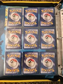 Pokemon Collection Binder Vintage Lot of Cards Holos Rares WoTC Base Set 2 Etc - Image 5