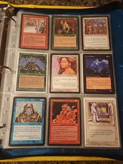 Vintage Magic The Gathering Collection Card Lot MTG 1993-1998 Pre-Rarity Symbol - Image 4