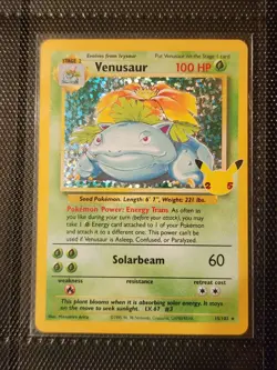 Pokemon Venusaur 15/102 Celebrations Classic Collection Holo Card - NM - Image 1