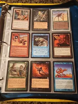Vintage Magic The Gathering Collection Card Lot MTG 1993-1998 Pre-Rarity Symbol - Image 1
