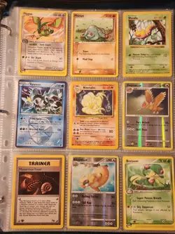 Pokemon Collection Binder Vintage Lot of Cards Holo Rare WoTC E-Reader Etc - Image 1