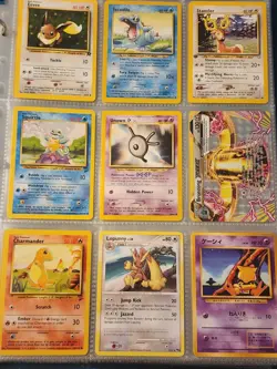 Pokemon Collection Binder Vintage Lot of Cards Holos Rares WoTC Zapdos EX Etc - Image 3