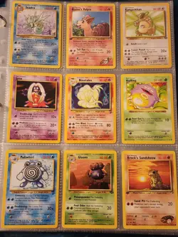 Pokemon Collection Binder Vintage Lot of Cards Holo Rares WoTC 1st Editions Etc - Image 1