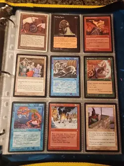 Vintage Magic The Gathering Collection Card Lot MTG 1993-1998 Pre-Rarity Symbol - Image 1