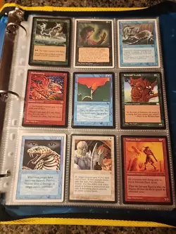 Vintage Magic The Gathering Collection Card Lot MTG 1993-1998 Pre-Rarity Symbol - Image 1