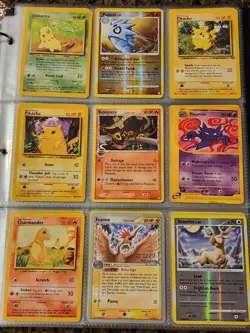 Pokemon Collection Binder Lot of Cards Holo Rare Vintage WoTC Rayquaza Etc - Image 1