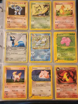 Pokemon Collection Binder Vintage Lot of Cards Holos Rares WoTC E-Reader Etc - Image 1