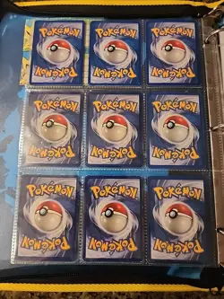Pokemon Collection Binder Vintage Lot of Cards Holos Rares WoTC 1st Editions Etc - Image 2