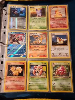 Pokemon Collection Binder Vintage Lot of Cards Holos Rares WoTC 1st Editions Etc - Image 3