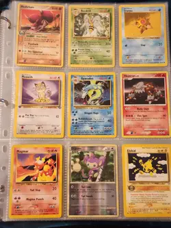 Pokemon Collection Binder Vintage Lot of Cards Holo Rare WoTC 1st Edition Etc - Image 1