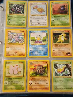 Pokemon Collection Binder Vintage Lot of Cards Holo Rare WoTC 1st Edition Etc - Image 3